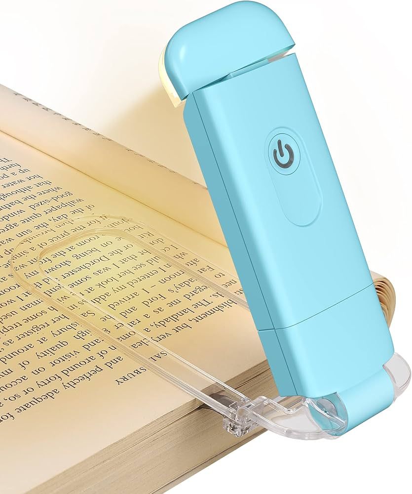 DEWENWILS USB Rechargeable Book Reading Light, Warm White + Daylight, LED Eye Care Clip on Book L... | Amazon (US)