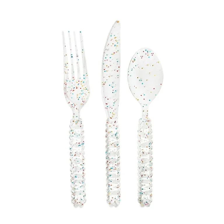 Packed Party 'Party Time' Cutlery, Party Cutlery Serves 6 Guests, 18 Ct. - Walmart.com | Walmart (US)