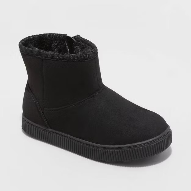 Toddler Girls' Arlo Zipper Winter Shearling Style Boots - Cat & Jack™ | Target