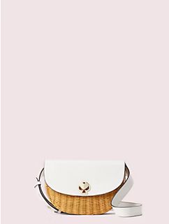nicola wicker twistlock medium sling bag | Kate Spade Outlet