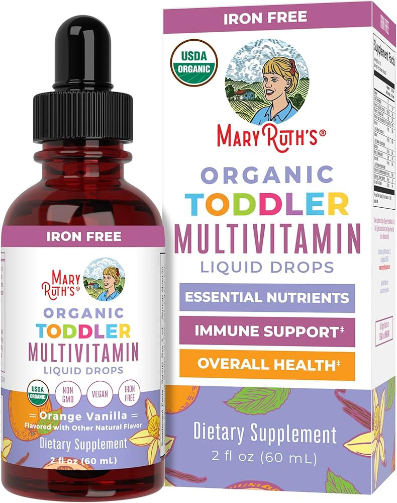 MaryRuth Organics Kids Multivitamin for Toddlers | USDA Organic | Toddler Vitamins Liquid Drops f... | Amazon (US)
