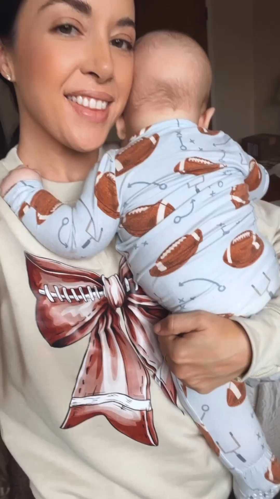 Mommy & Me football outfit for baby boy and mama! Football season, sweatshirt with bow football

#LTKBaby #LTKKids #LTKSeasonal