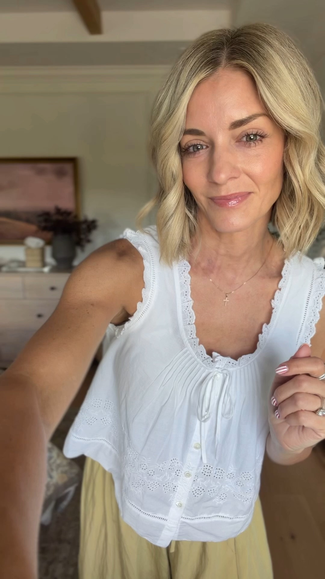 The cutest white detailed tops to go with my fun summer pants!

#LTKootd #LTKmomlife #LTKOver40
