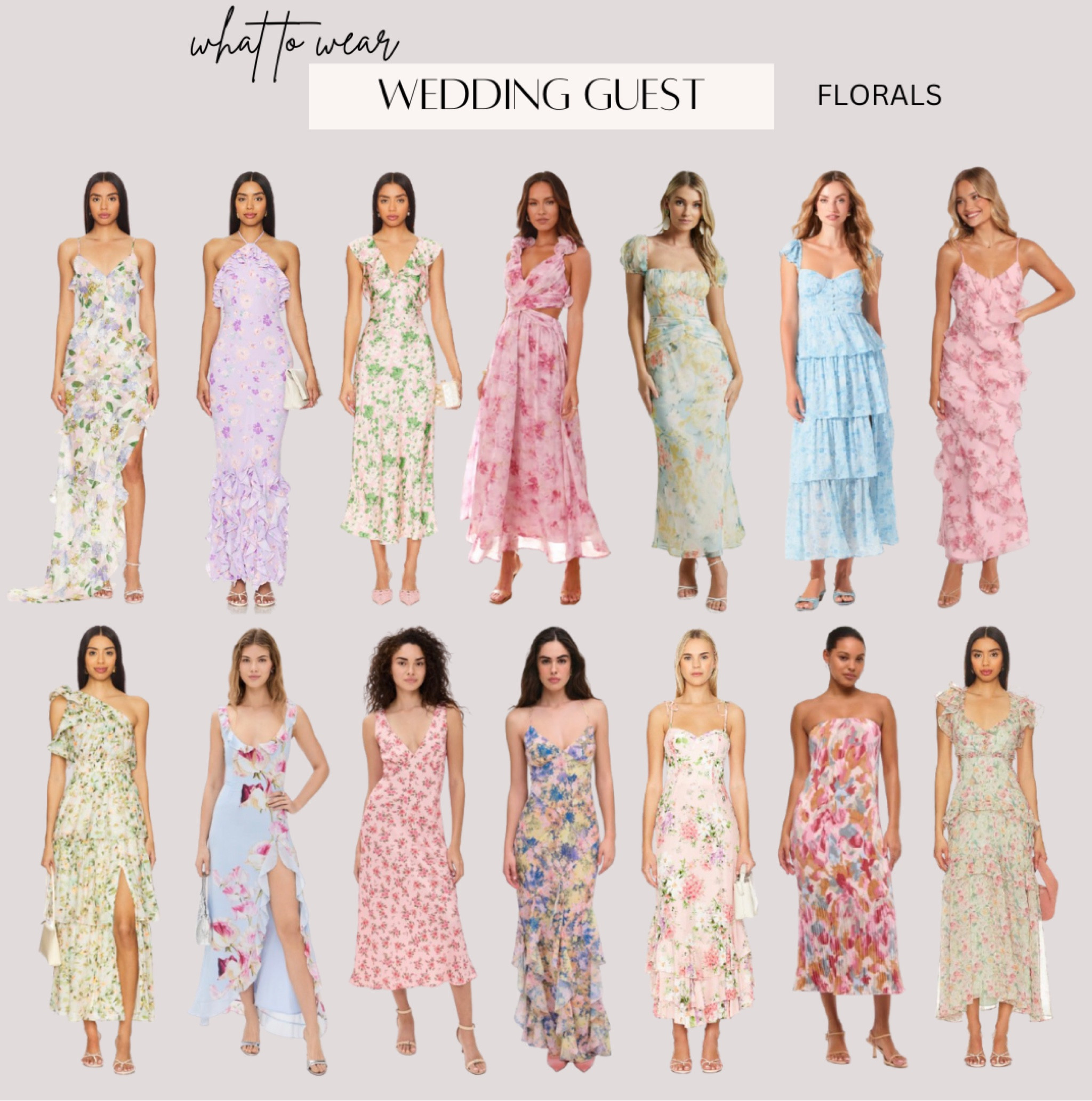 Wedding Guest Dress- Floral Dress:
perfect for spring wedding, summer wedding, warm weather wedding, attending bridal shower 


revolve dress, bridal shower guest dress, Easter dress, spring outfit, pastels 

#LTKParties #LTKWedding #LTKTravel
