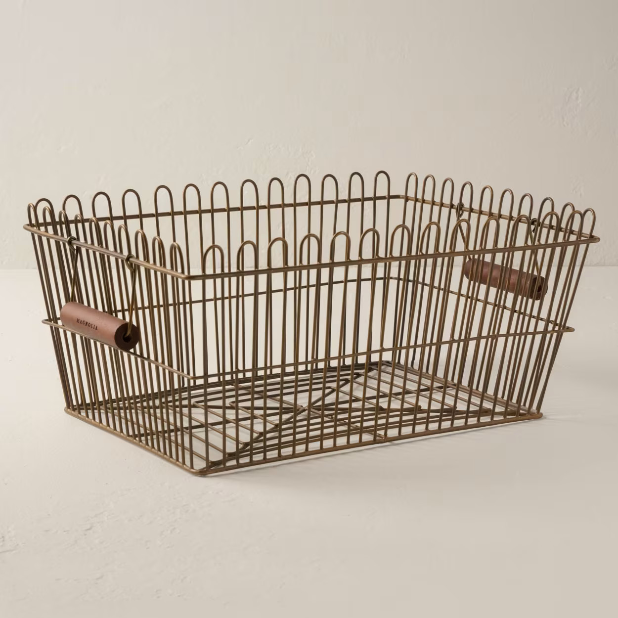 Vintage Inspired Wire Locker Basket | Magnolia