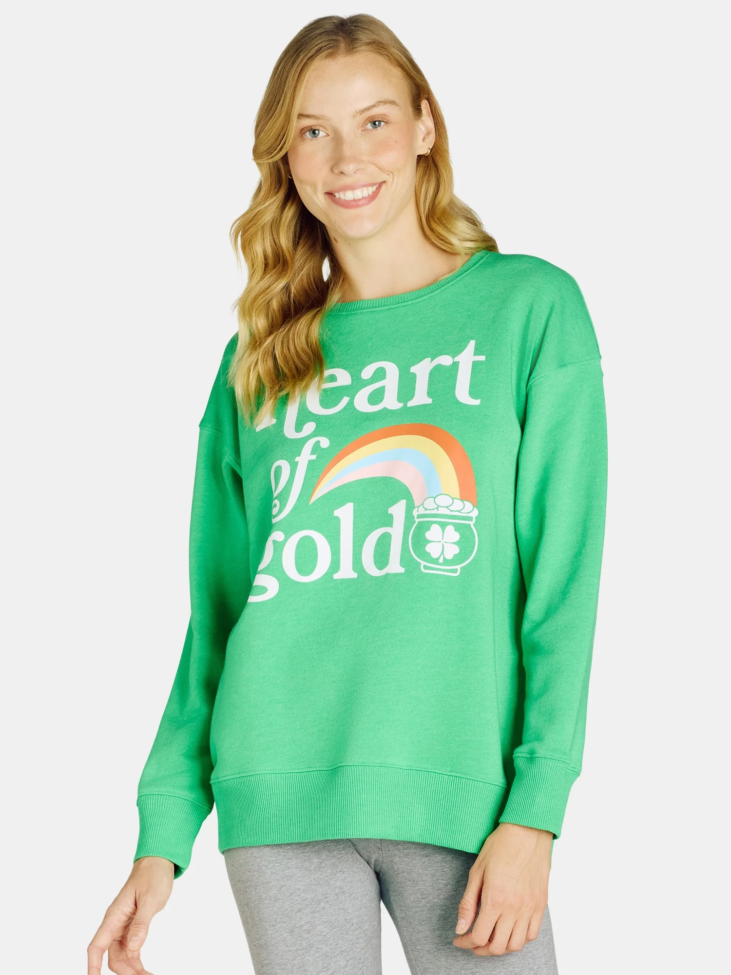 St. Patrick’s Day Women's Graphic Sweatshirt from Way to Celebrate, Sizes S-XXXL - Walmart.com | Walmart (US)