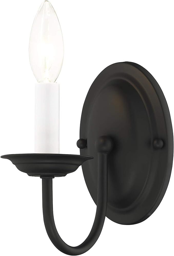 Livex Lighting 4151-04 Home Basics 1 Light Black Wall Sconce | Amazon (US)