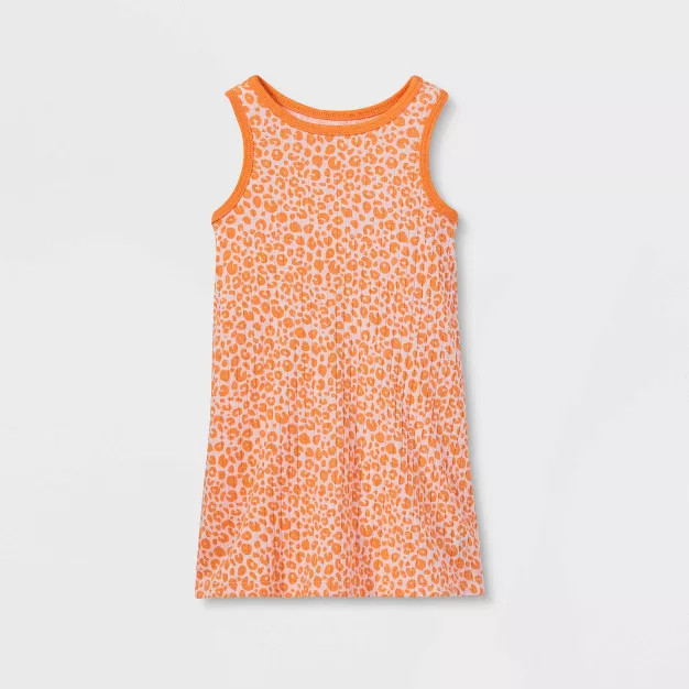 Toddler Girls' Printed Ribbed Tank Top Dress - Cat & Jack™ | Target
