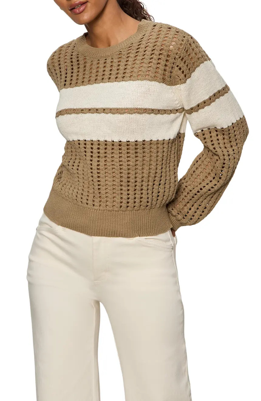 Open Stitch Cotton Sweater | Nordstrom