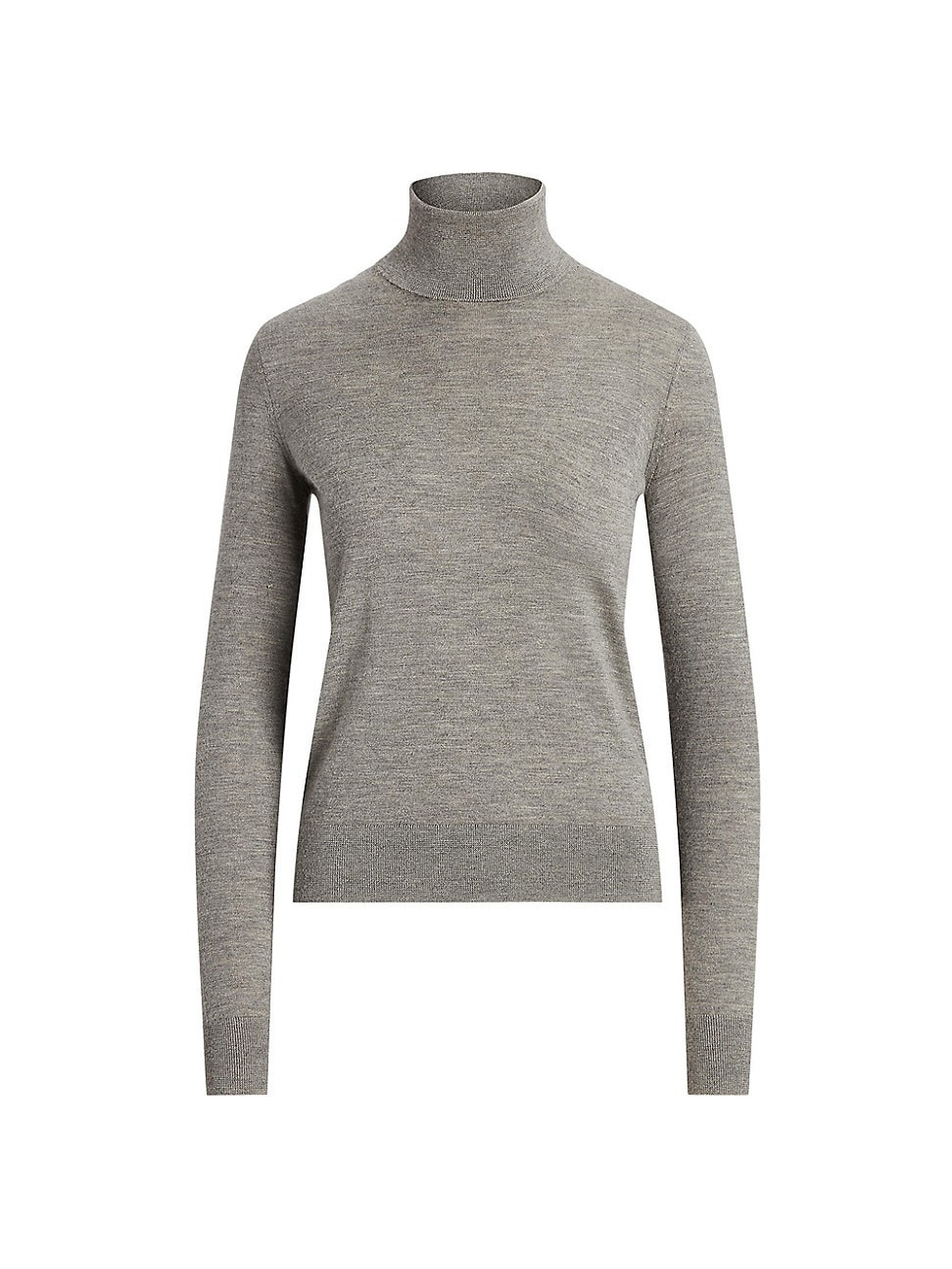 Women's Cashmere Turtleneck Sweater - Classic Light Grey Heather - Size Medium | Saks Fifth Avenue