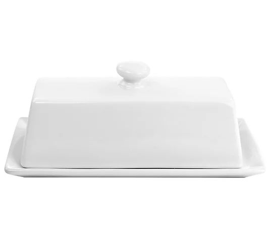 Martha Stewart Ceramic Butter Dish with Lid - QVC.com | QVC