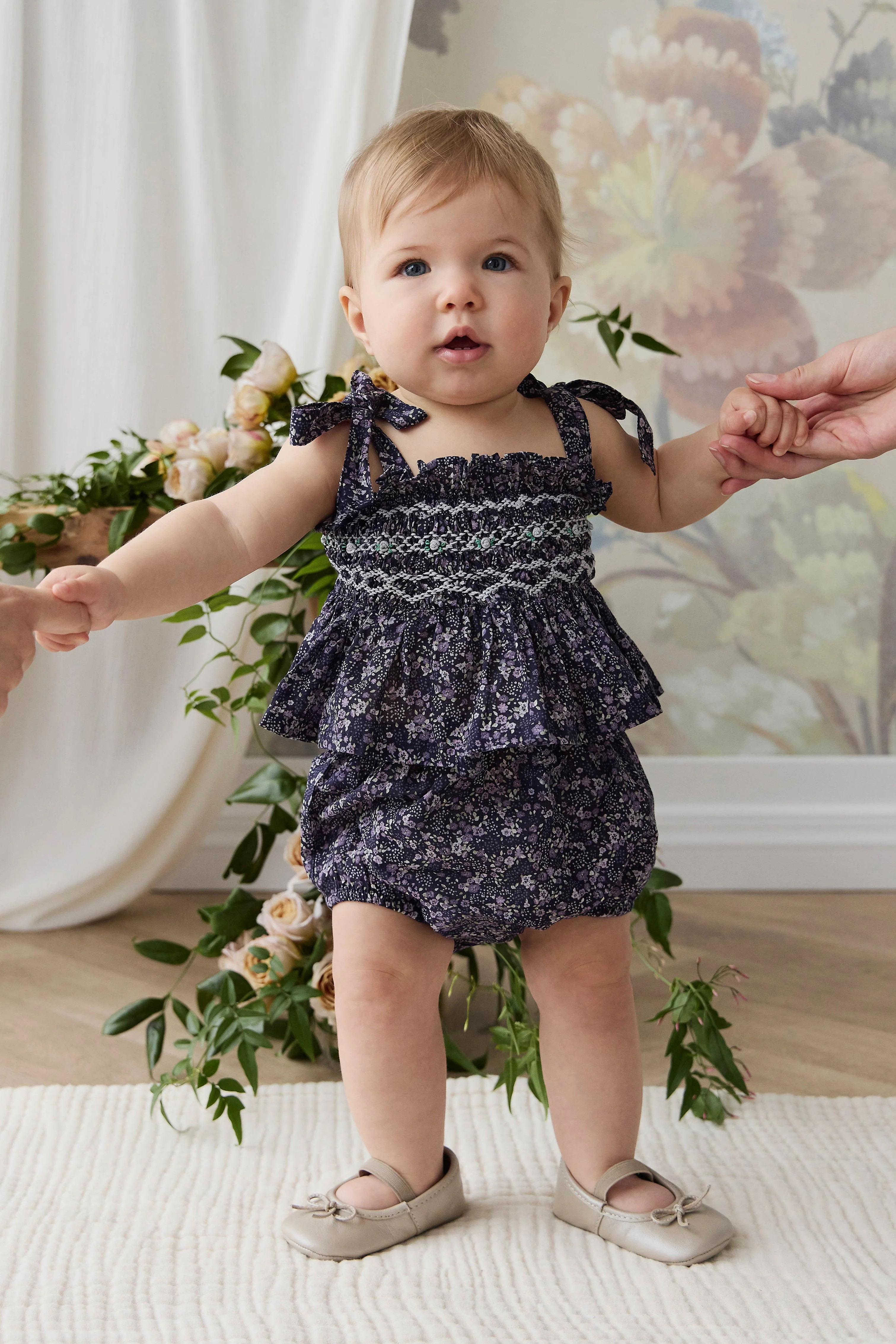 Organic Cotton Classic Bloomer - Violet Floral | Jamie Kay