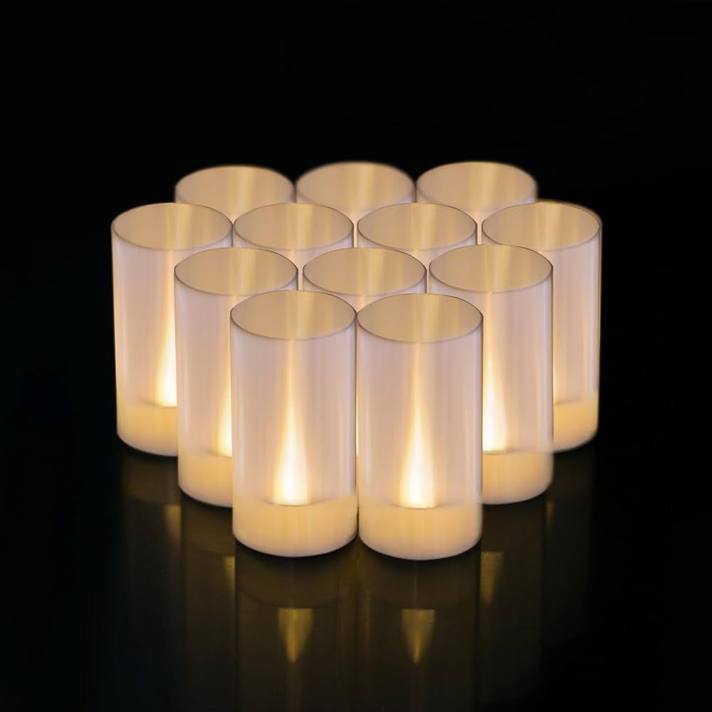 LANKER Flameless Candles, Battery Operated LED Pillar Candles, D1.5 x H3 inch, Flickering Warm Wh... | Amazon (US)