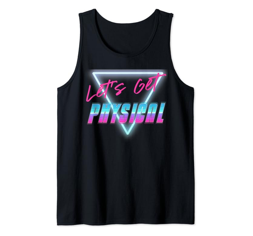 Lets Get Physical Workout Gym Tee Rad 80'S Retro Tank Top | Amazon (US)