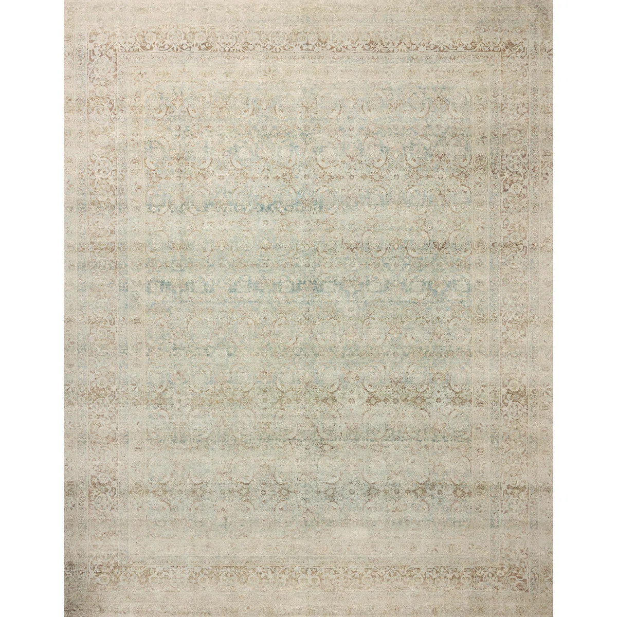 Magnolia Home by Joanna Gaines x Loloi Wimberly Sky / Copper Area Rug | Wayfair North America