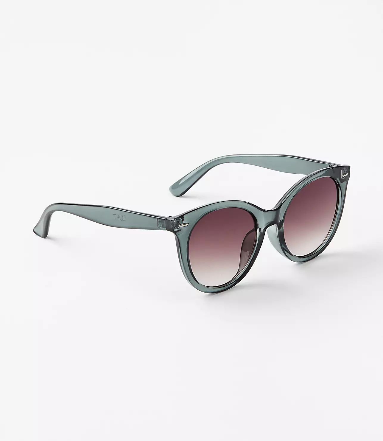Metal Tipped Round Sunglasses | LOFT