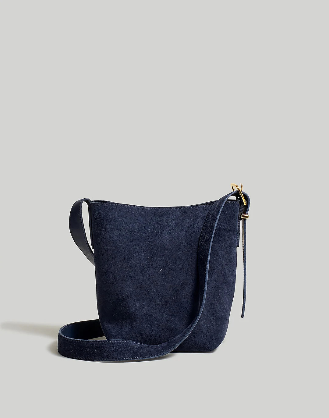 The Essential Mini Bucket Tote in Suede | Madewell