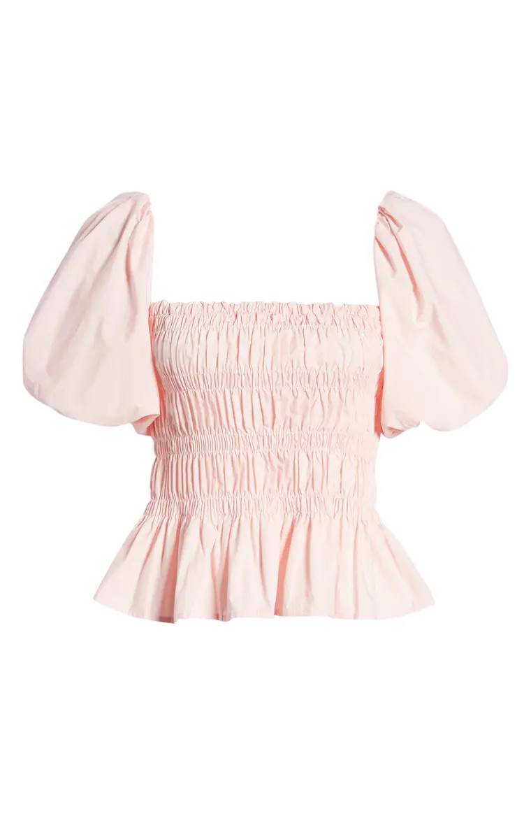 Bubble Sleeve Smocked Blouse | Nordstrom