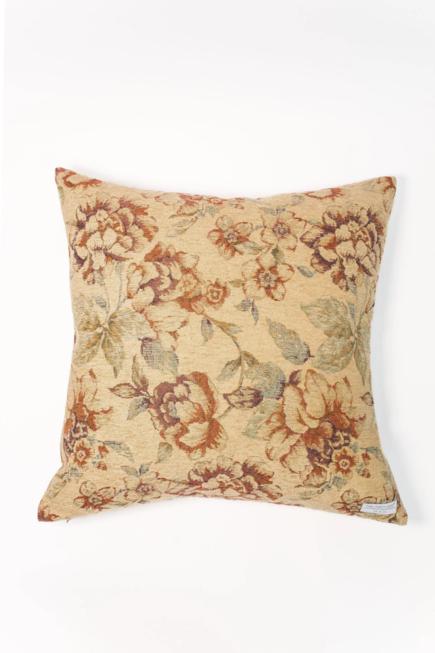 Meyers Vintage-Inspired Floral Pillow - 22"x22" | THELIFESTYLEDCO