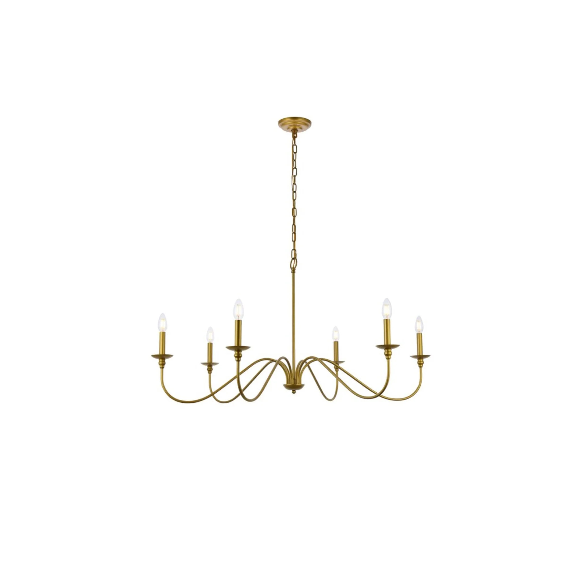 Rohan 42 inch chandelier in brass | Walmart (US)