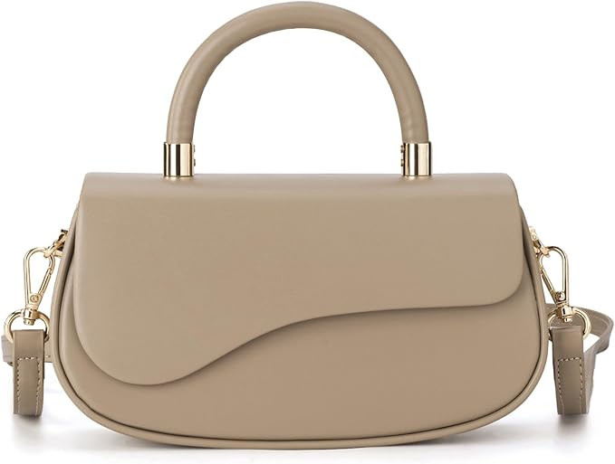 Milan Chiva Small Elegant Top Handle Purses for Women Mini Handbags Cute Crossbody Purse | Amazon (US)
