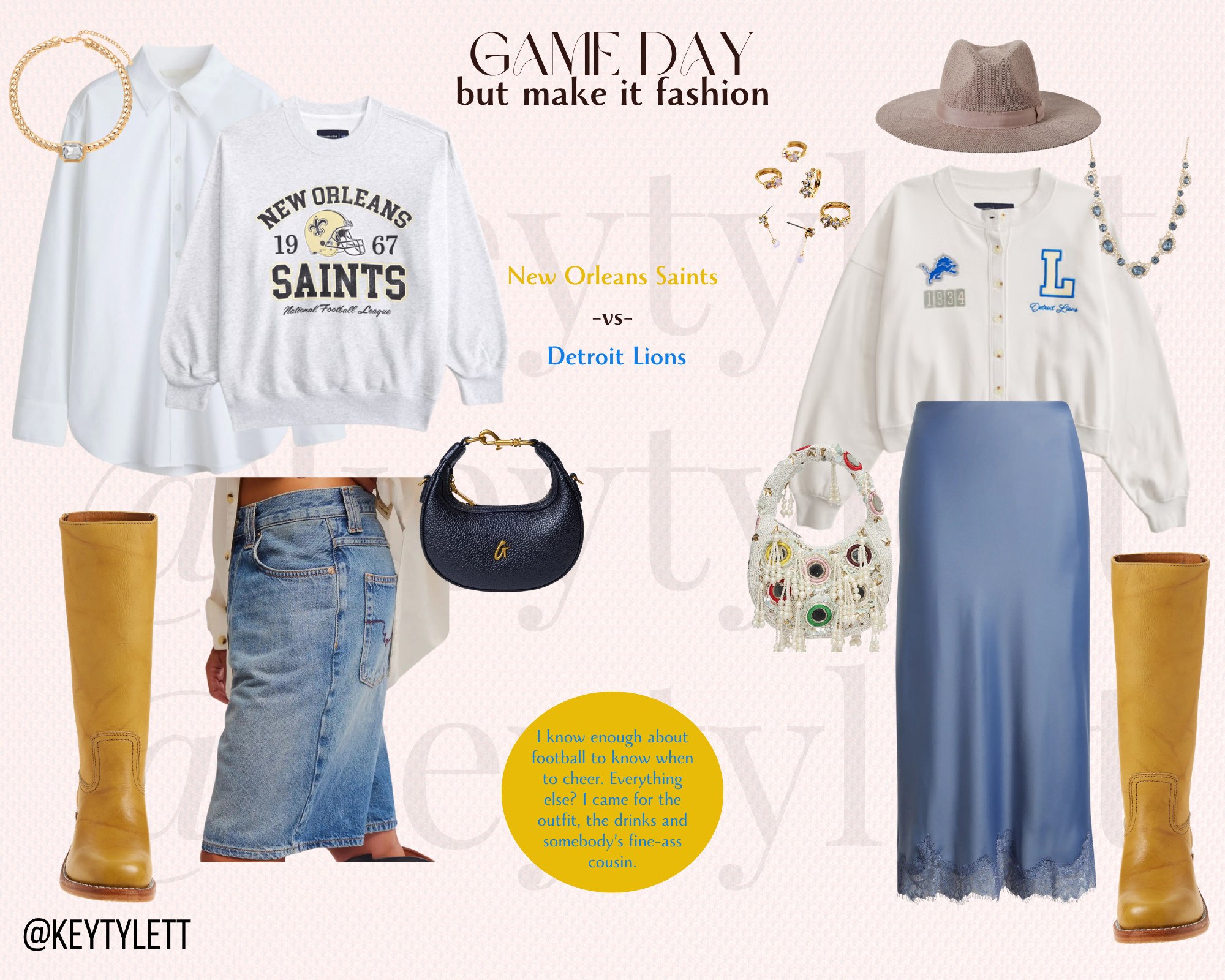 Whether you're a southern belle who likes streetwear with a twist or a midwest cutie that likes to dress up a game day look either of these will have you ready to turn heads!

#fallfashion #footballoutfits #streetwear #fallboots  

 #LTKdayinmylife #LTKootd #LTKMidsize