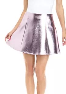 Junior's Metallic A-Line Skirt | Belk