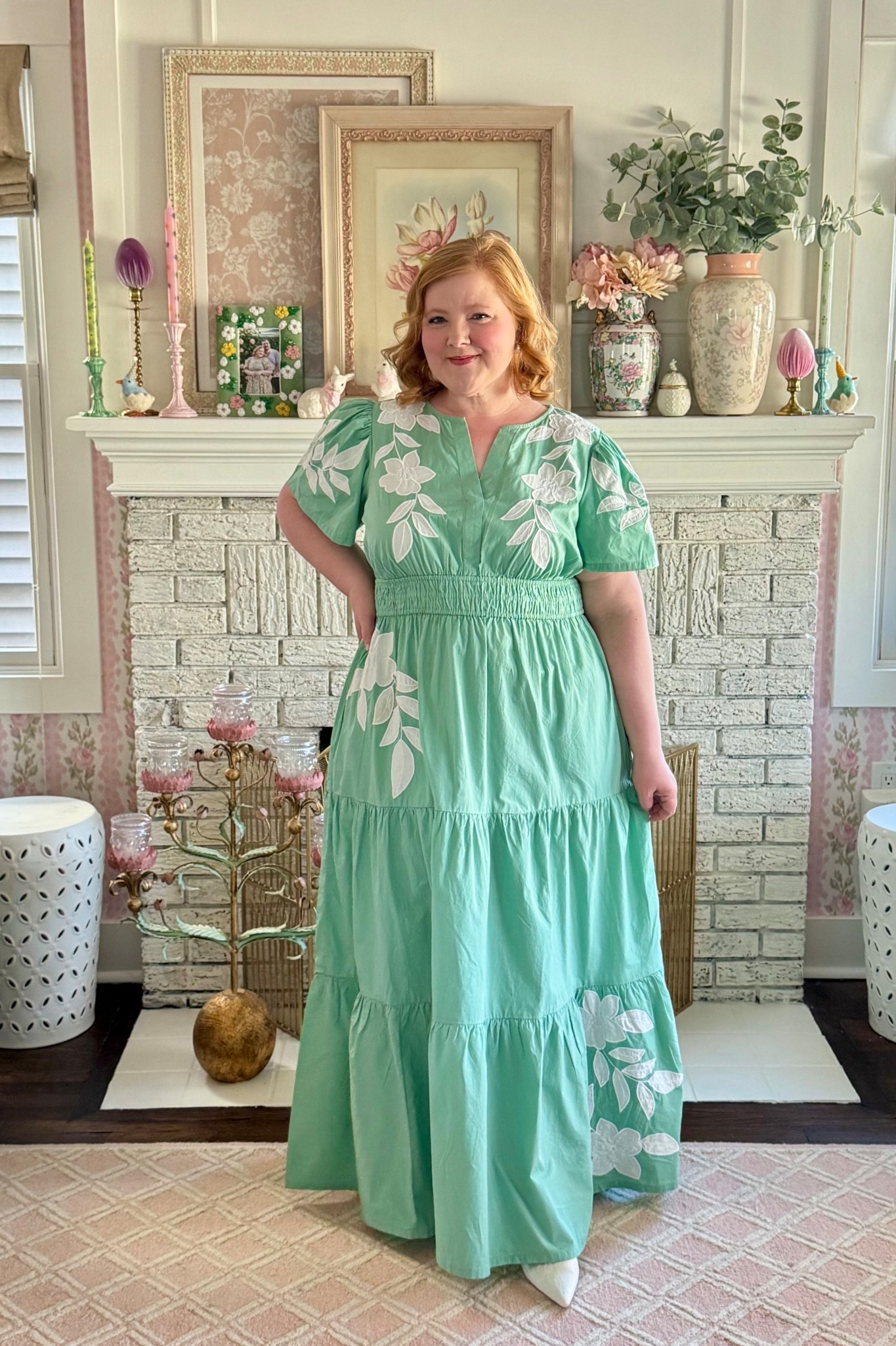 Green Maxi Dress from Crown & Ivy Brand at Belk size XL (available in sizes xs-XXL and runs large so size down)

Somerset dress dupe, Anthropologie dress dupe, wedding guest dress, shower dresss

#LTKootd #LTKPlusSize #LTKMidsize