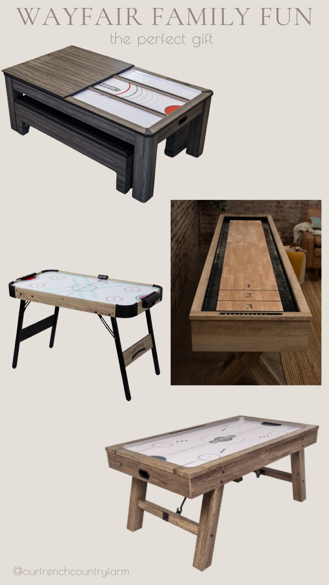 If you are looking for family fun gifts,  is your one stop shop!  These air hockey tables and shuffleboard gives hours of entertainment!  I also linked some family games too!

Get a sneak peak @wayfair’s  Black Friday Sneak Peak sale with savings up to 70% off and fast shipping!

@shop.ltk #liketkit liketk.it  #Wayfair #Wayfairpartner 

#LTKSaleAlert #LTKFamily #LTKGiftGuide