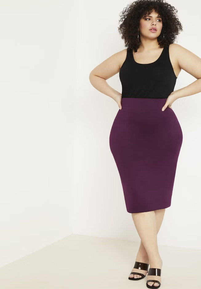 Neoprene Pencil Skirt | Eloquii