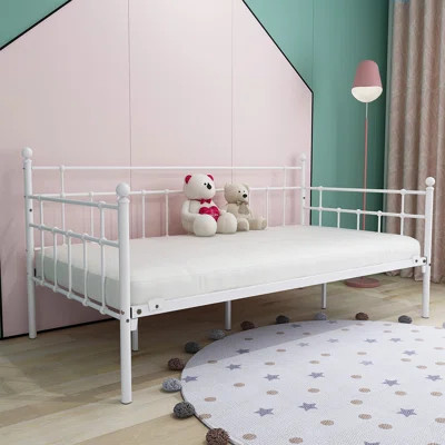 Harriet Bee Twin Metal Daybed Colour: White | Wayfair North America