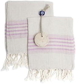 Ahenque Set of 2 Linen Cotton Blend Premium Quality Tea Towel Natural in Color and Eco-Friendly D... | Amazon (US)