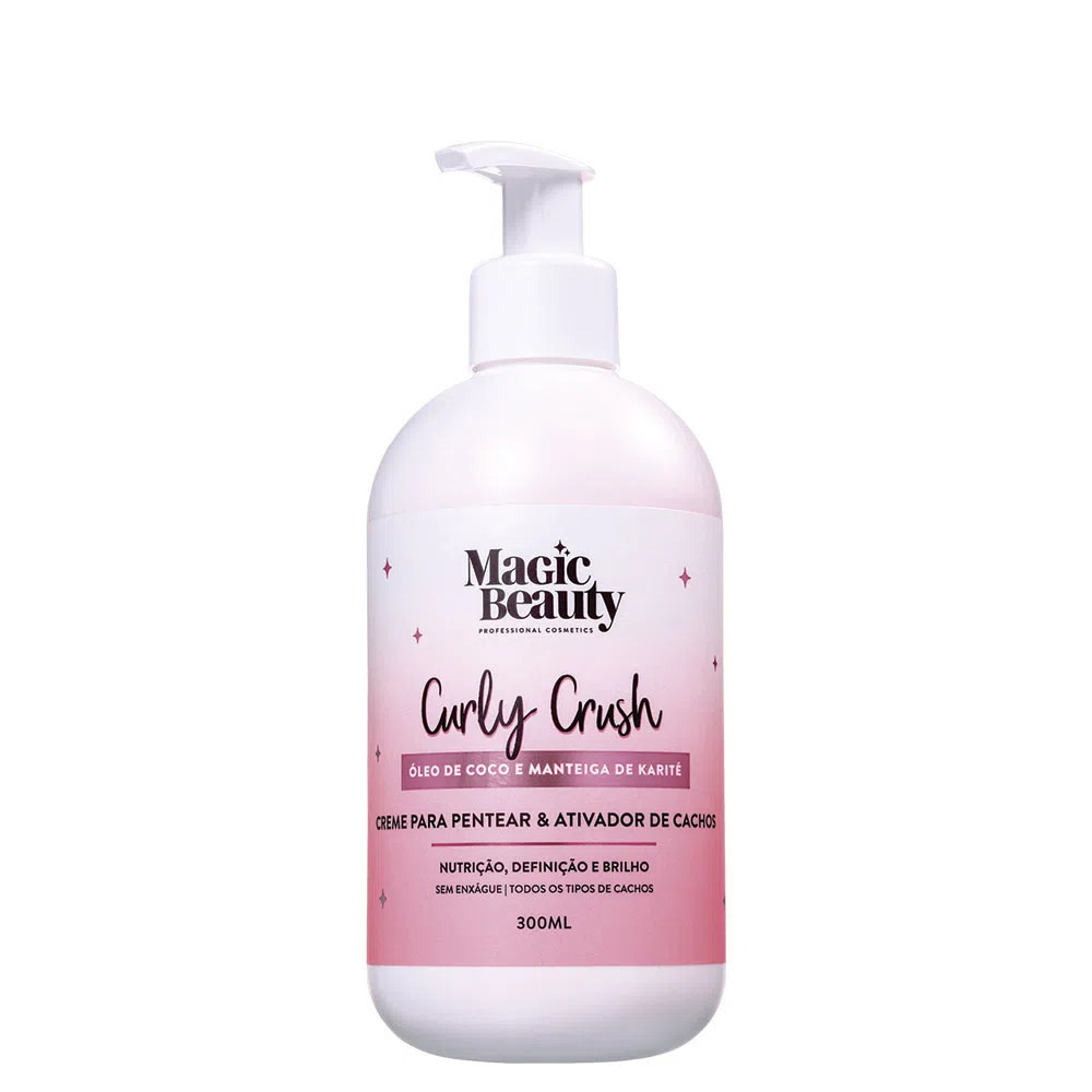 Creme de Pentear Magic Beauty Curly Crush 300 ml - AMOBELEZA - Produtos para Cabelo, Perfumes e M... | Amobeleza (BR)