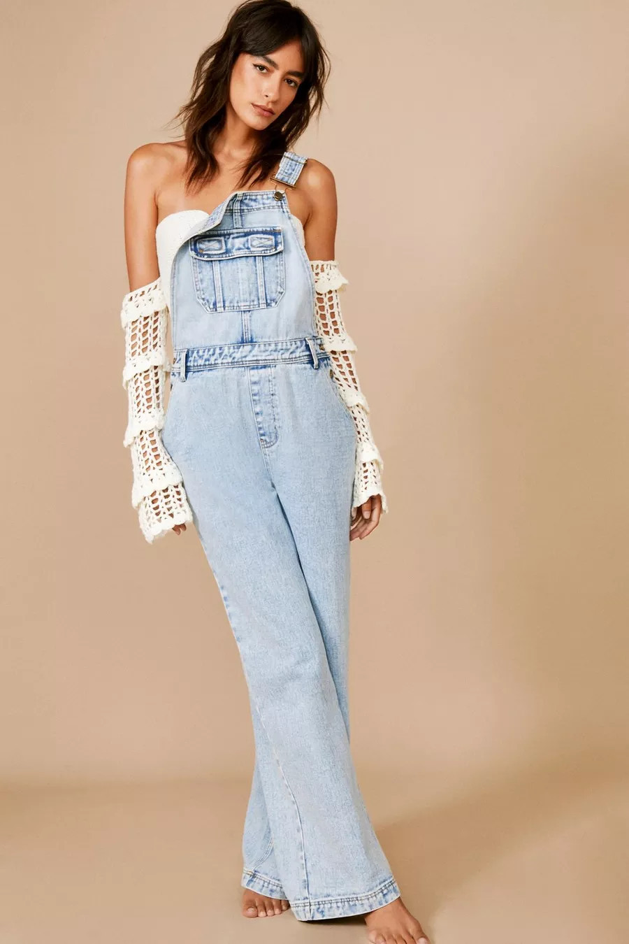 Pocket Front Denim Overalls | Nasty Gal (US)