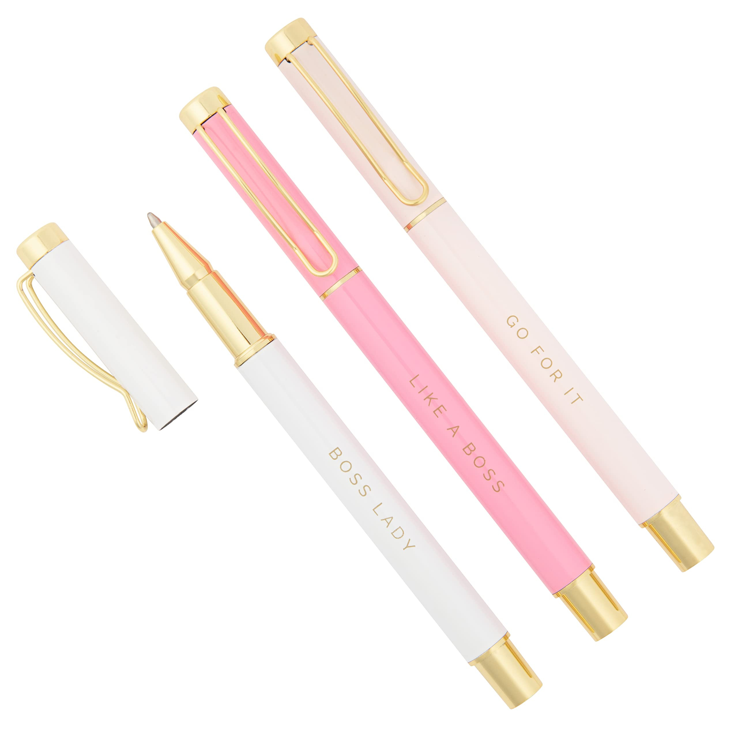 Sweet Water Decor Metal Boss Lady Pen Set - Gifts for Bosses, New Jobs, Graduation, Pens for Wome... | Amazon (US)
