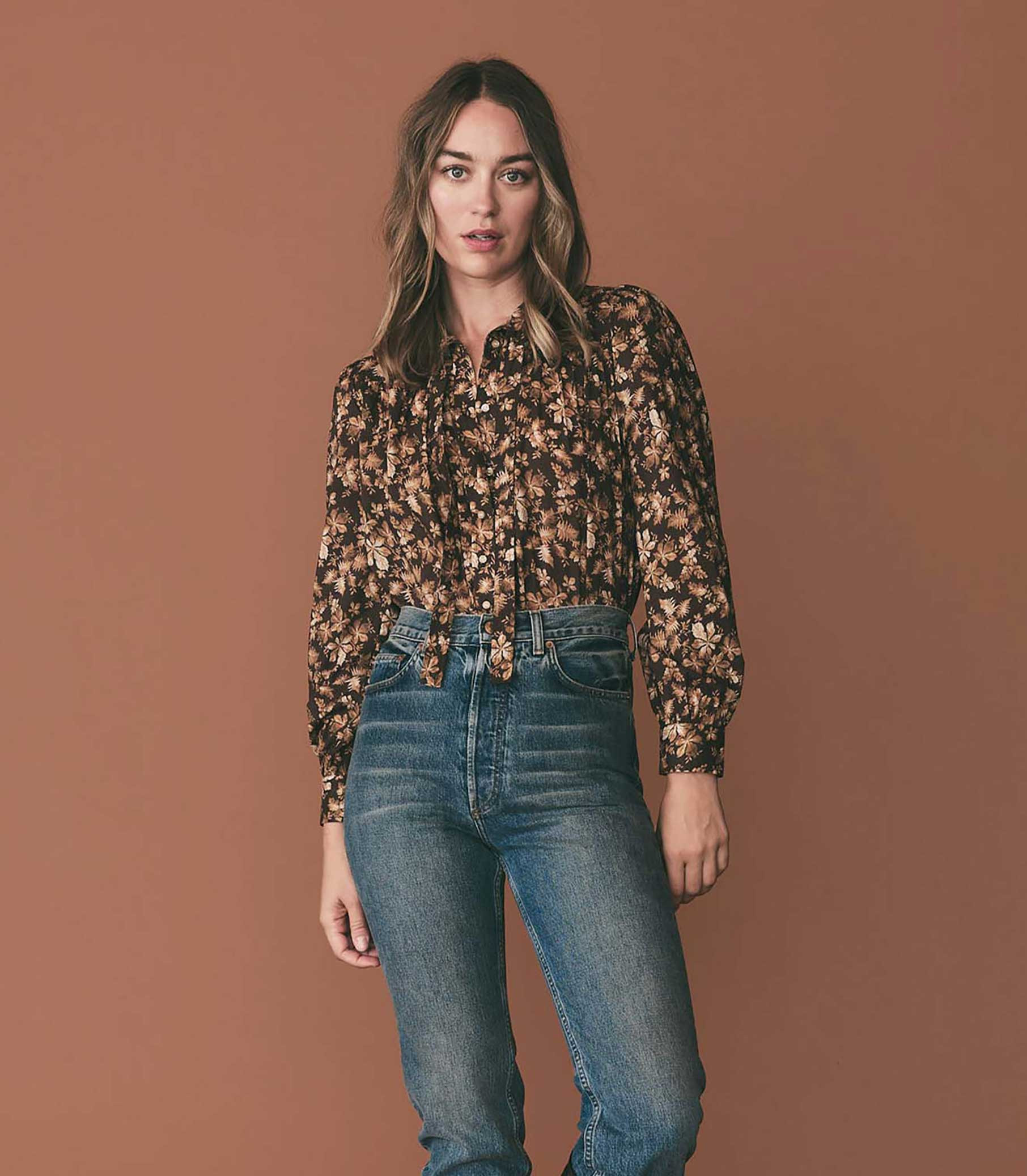 Norma Top - Fern Grove Floral | Hand Me Dôen | DOEN