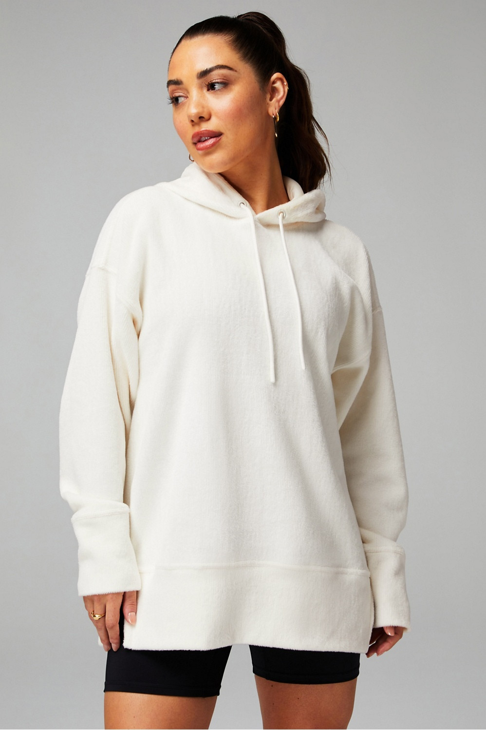 Cozy Cord Oversized Hoodie | Fabletics - North America