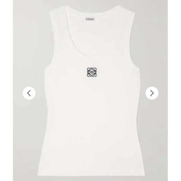 LOEWE
Embroidered ribbed stretch-cotton tank medium (runs small) NWT | Poshmark