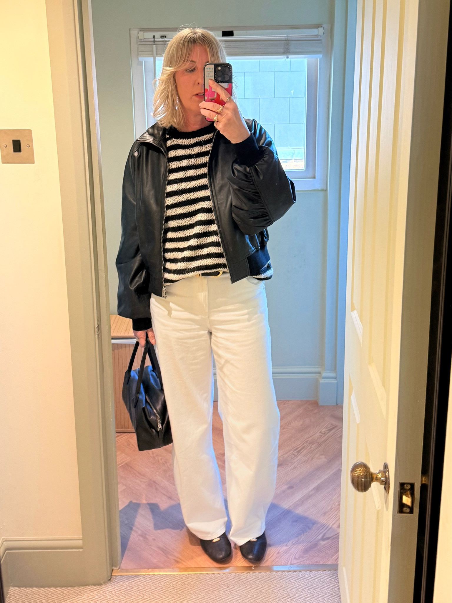 All Saints leather jacket, Rohe jumper, Uniqlo jeans 

#LTKover50style #LTKspring #LTKuk