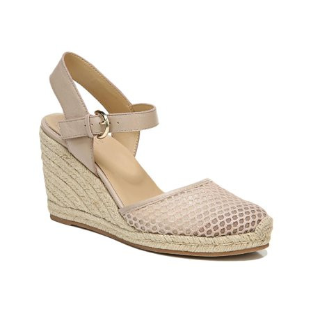Naturalizer Womens Phebe Ankle Strap Suede Espadrilles Beige 9.5 Medium (B M) | Walmart (US)