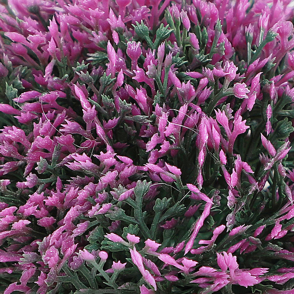 Mainstays 5.12" Artificial Purple Boxwood Plant in Cement Pot - Walmart.com | Walmart (US)