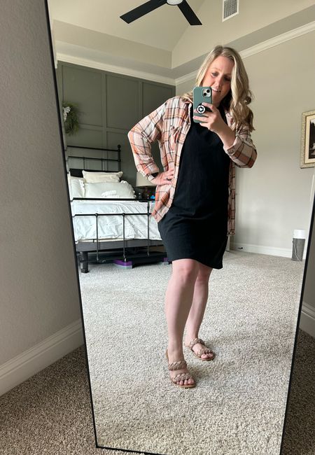 Another Church OOTD for this Mom, with my $12 T-shirt dress and $16 sandals. This is also a great casual look for a laid back date night or work. And this dress would look great under a jean jacket too— dress it up or down with accessories. Hurry because the 20% sale at Target won’t last long.

Dress and sandals TTS. My sizes and stature are in my LTK profile. 

#LTKcurves #LTKstyletip #LTKsalealert