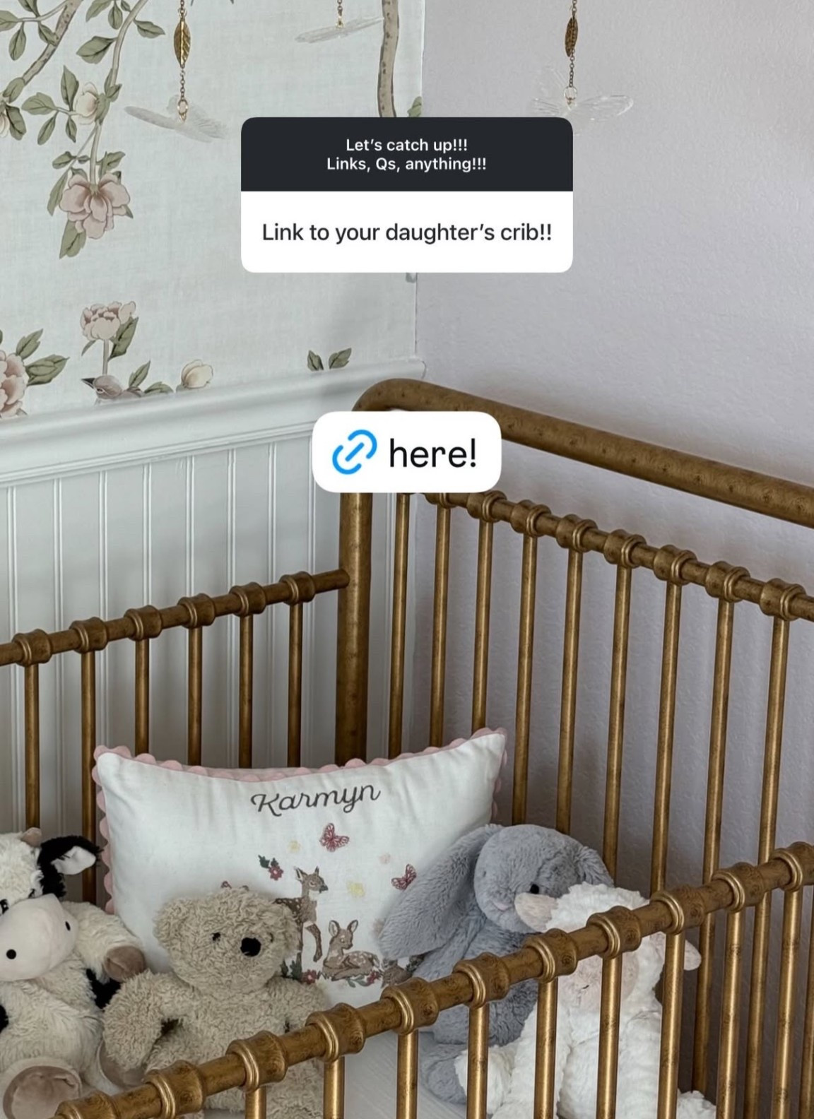 Baby girls crib! 

#crib #nursery #babygirlsnursery 
#baby #babygirl 

#LTKKids #LTKBaby #LTKBump