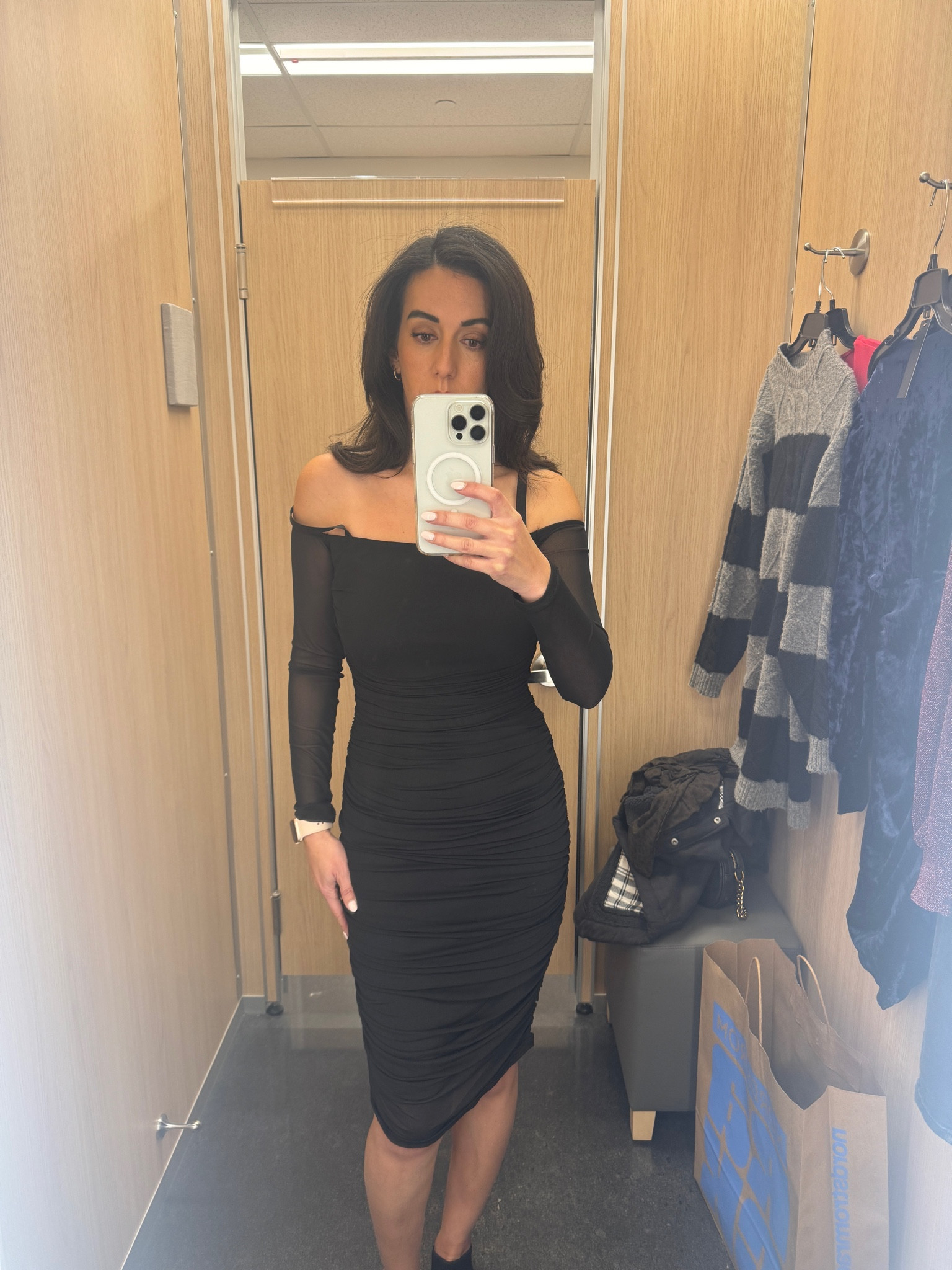 Nordstrom Rack with the AFRM dresses. These dresses are so flattering and prices are so affordable. I have two of their black dresses and love them. 

#LTKParties #LTKWedding