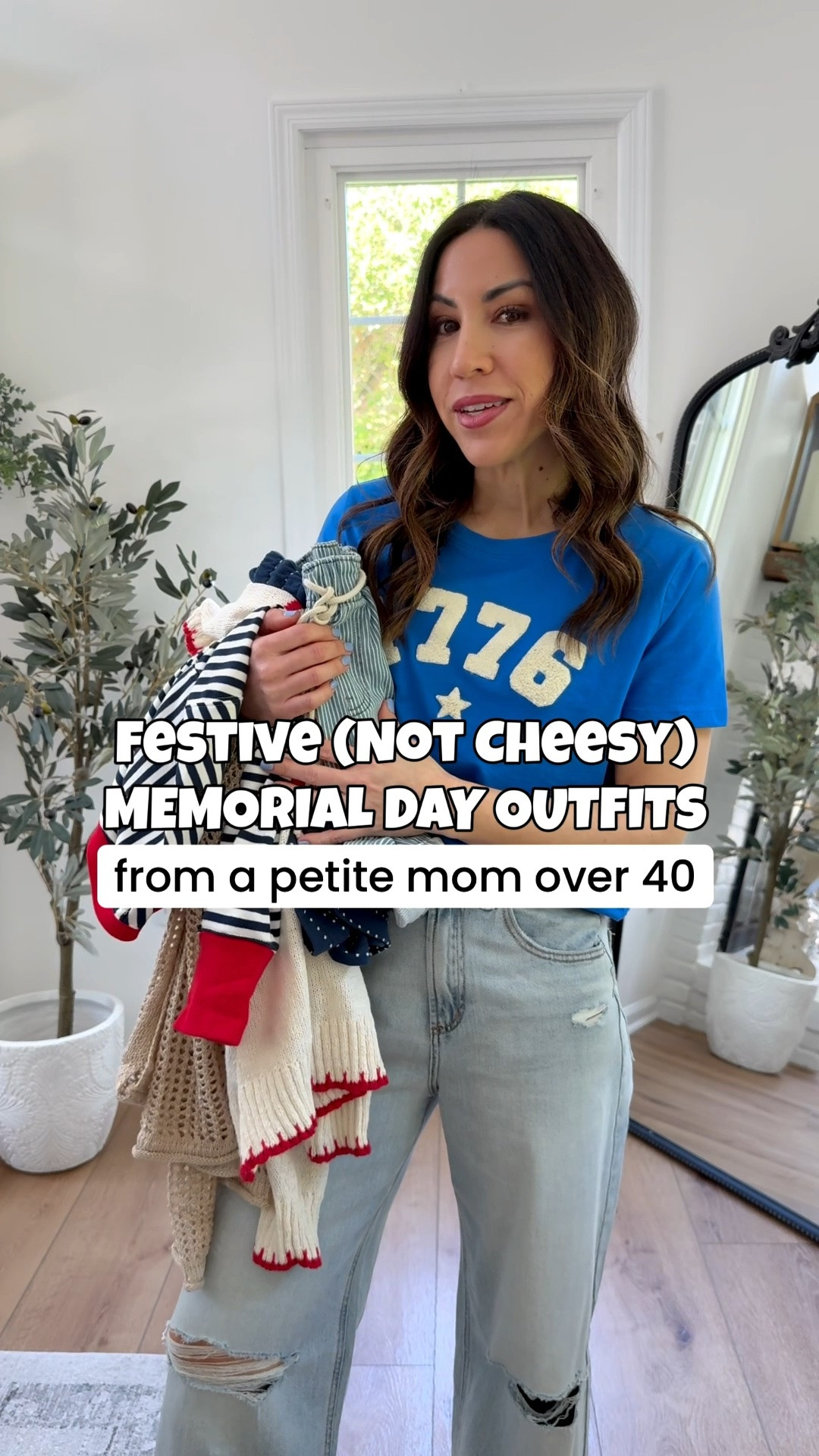 Ok these might be the CUTEST Memorial Day outfits of them all. This @maurices haul is packed with summer outfits that are perfect for MDW, 4th of July and pieces you'll style all summer long. Best quality, affordable fashion and all the latest trends. Don't ask me to choose a favorite because I'm crazy for every piece here. #mauricespartner #discovermaurices

Maurices code: LTK10. Jewelry code: HOUSEOFLEO20. 

Flag sweaters small. Sweatshirts small. Graphic tee Xs. Jeans 25. Drawstring jeans small (prefer Xs). Denim shorts 2. Navy shorts small. Linen shorts small. Sandals tts.  

MDW, 4th of July outfits. Summer outfits, Americana. Maurice, Maurice’s.

#LTKSaleAlert #LTKOver40 #LTKPetite