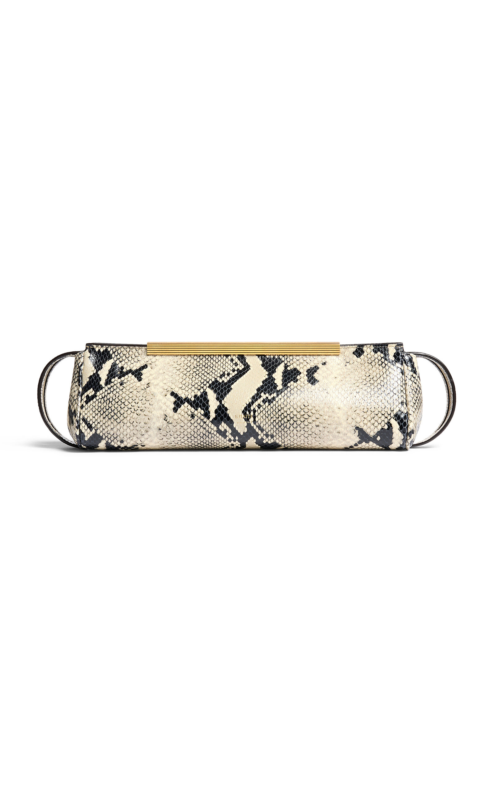 Donna Pyhton-Effect Leather Clutch | Moda Operandi (Global)