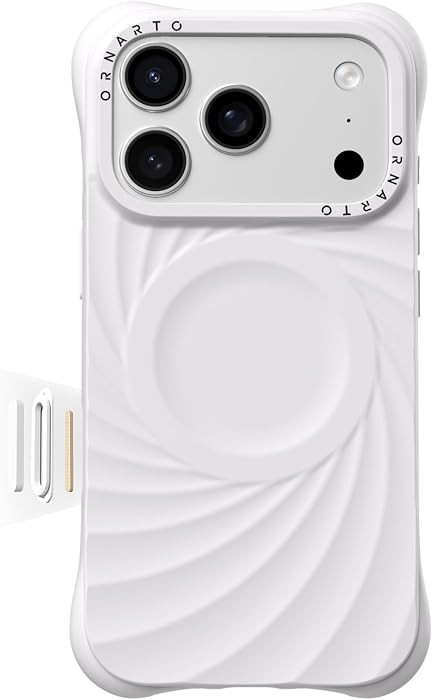 ORNARTO Vortuxe for iPhone 18 Pro / 17 Pro Case, Fit for MagSafe, White | Amazon (US)
