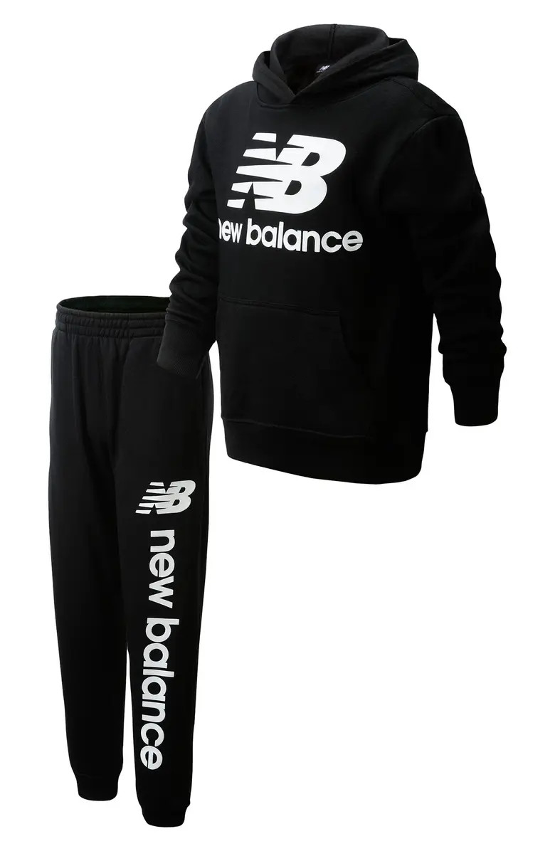 NEW BALANCE Logo Fleece Hoodie & Joggers Track Set | Nordstromrack | Nordstrom Rack