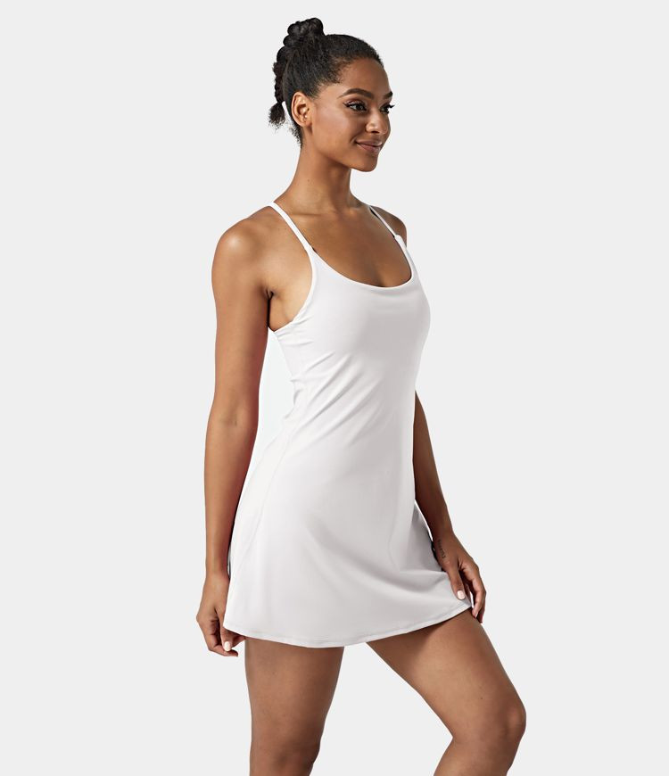 Women’s Everyday Cloudful™ Air Fabric Backless 2-in-1 Cool Touch Activity Dress-Euphoria Air ... | HALARA