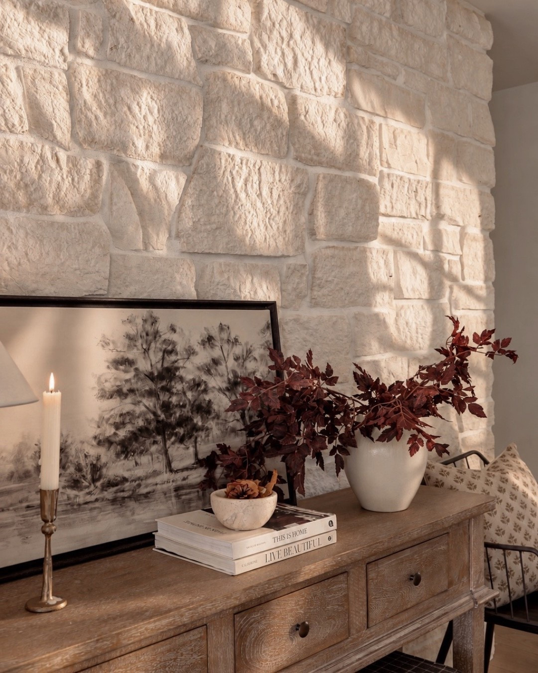 Fall entryway console table styling 🍂 Layering warm neutrals, natural textures, seasonal stems, and timeless decor for a simple fall refresh. Linking our console table, vases, fall stems, baskets, lamps, and neutral fall decor to recreate the look.

#FallEntryway #ConsoleTableStyling #FallHomeDecor #EntrywayDecor #FallDecorIdeas #NeutralHomeDecor #AutumnDecor

#LTKHome #LTKSeasonal
